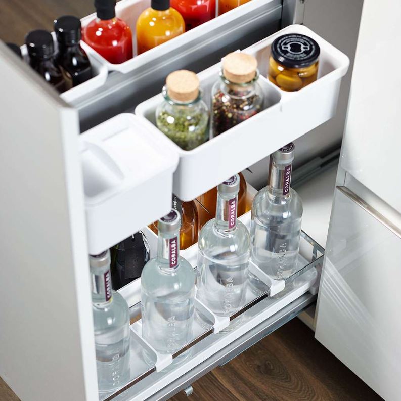 КОМПЛЕКТ ПВ Юбокс, Диспенса 90° 300 мм, H 1600-2000, Арена СТИЛЬ, 4 полки + 1 Юбокс, цвет ХРОМ Kessebohmer | официальный магазин