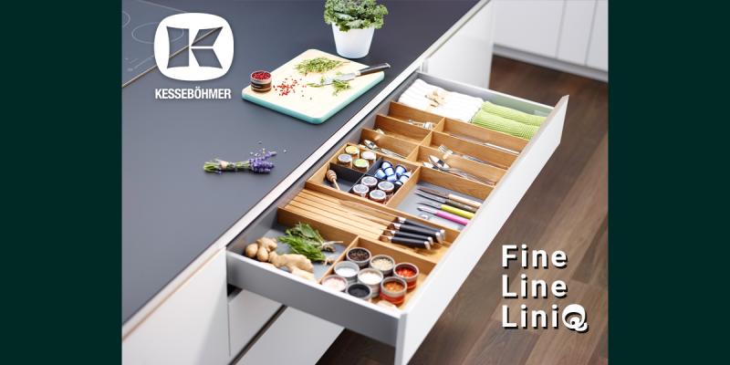 Деревянная гармония в каждом ящике: как FineLine LiniQ превращает хаос в эстетику Kessebohmer в Хабаровске