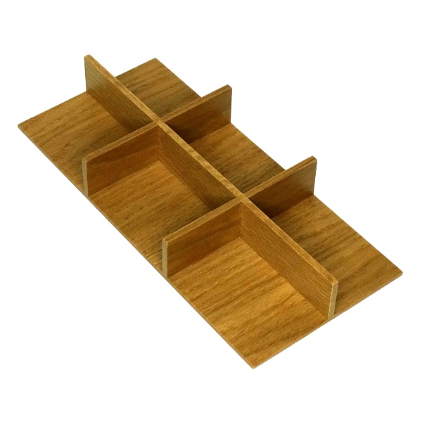 Делитель крестообразный 1/3, Конвой Премио, СЕЛЕКТ, 151x324x45 мм, 1 шт, цвет ДУБ натуральный Kessebohmer | официальный магазин